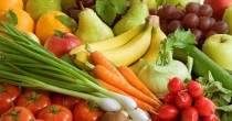 Assortment of fresh vegetables and fruit